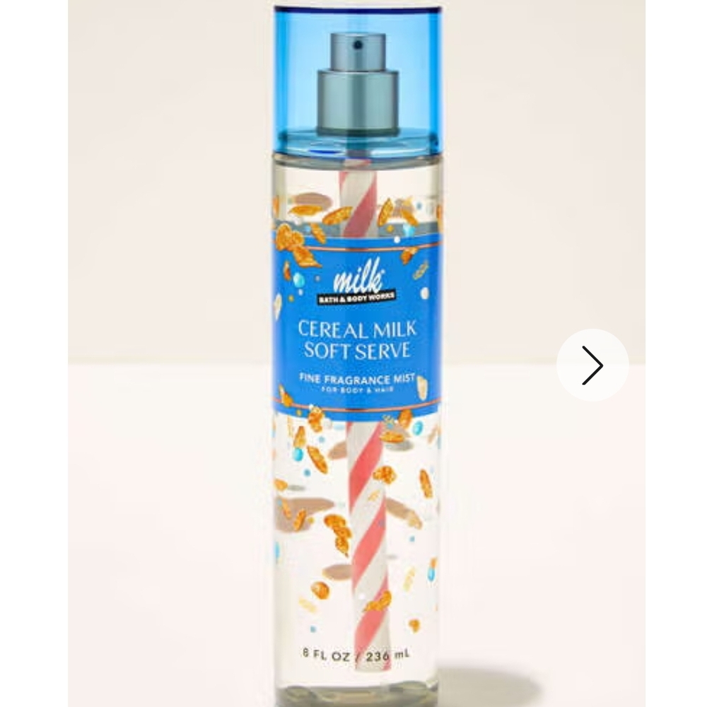 Bath & Body Works Cereal Milk Soft Serve Fragrance Mist - Blue and Pink